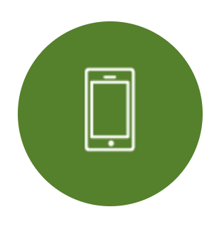 Phone icon on green background